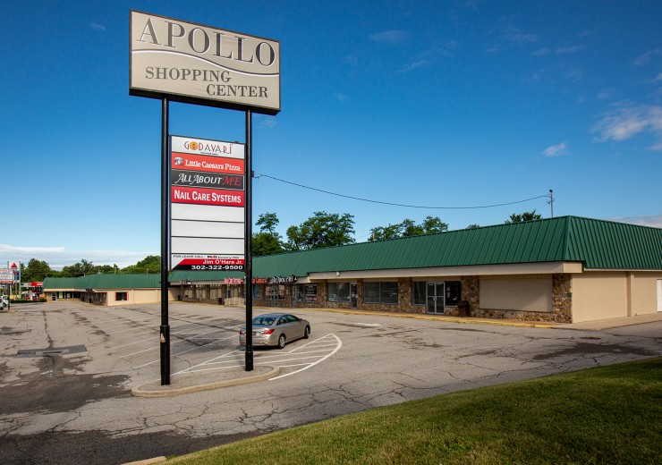 Apollo Shopping Center  |  3613 Kirkwood Highway  |  Wilmington, DE  |  Retail, Strip Center  |  3,281 SF For Lease  |  2 Spaces Available